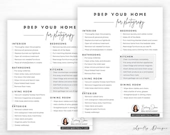 Home Photography Checklist, Real Estate Photography Prep Checklist, Photo Shoot Prep, Marketing and Branding Template, Listing Photography
