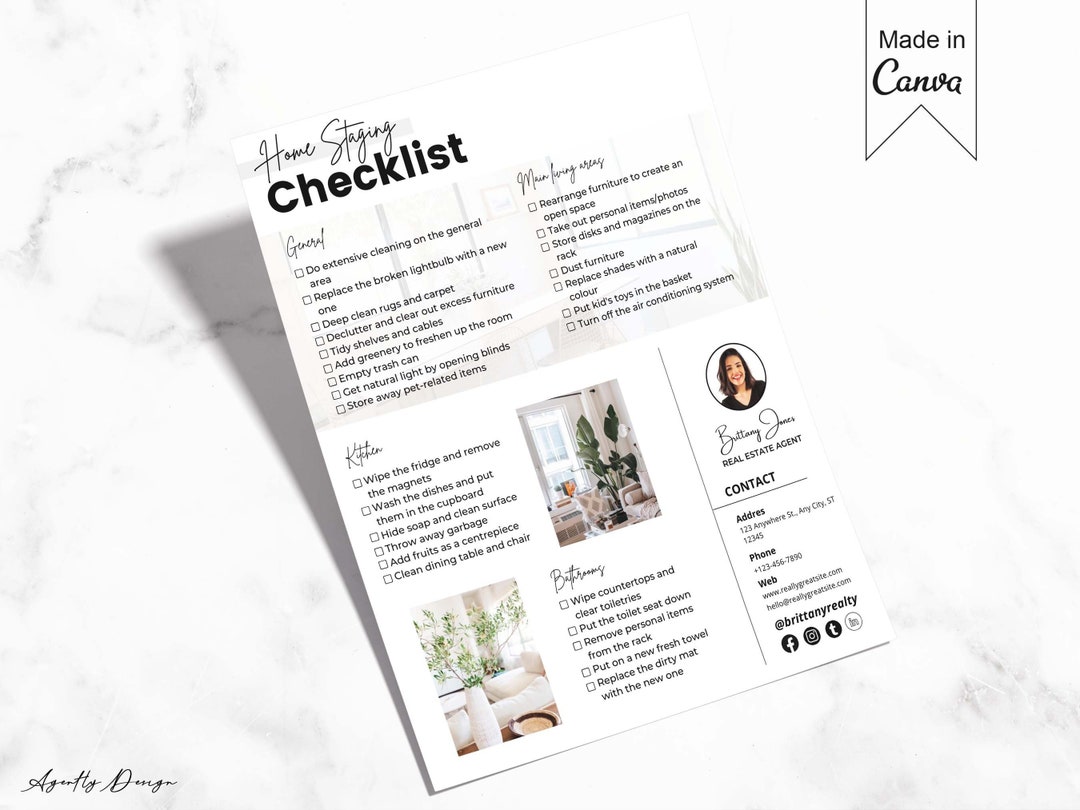 Home Staging Checklist, Real Estate Staging Guide, Home Staging Tips