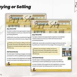 Folleto de compra o venta, carta de divulgación sobre prospección inmobiliaria, asistencia para la compra y venta de viviendas, carta de venta de propiedades, oro de lujo