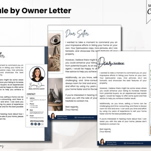Carta de FSBO de bienes raíces, carta de venta por propietario, folleto de marketing de bienes raíces de lujo, agricultura de bienes raíces, plantilla de paquete Ocean Blue