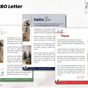 Carta de alquiler por propietario, carta de divulgación de FRBO, carta de alquiler gestionado por el propietario, color profesional de alquiler de vivienda