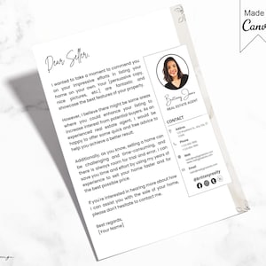 Carta FSBO de bienes raíces, Carta de venta por propietario, Folleto de marketing de bienes raíces de lujo, Folleto de agricultura inmobiliaria, Plantilla de bienes raíces