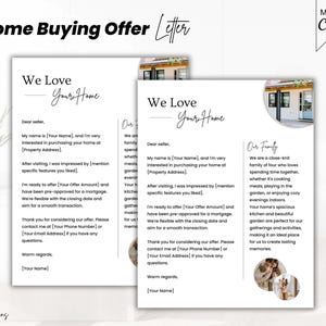 Carta de oferta de compra de vivienda, Carta de oferta de compra, Carta de oferta de bienes raíces, Propuesta de compra de vivienda, Carta de oferta del comprador, Carta de compra