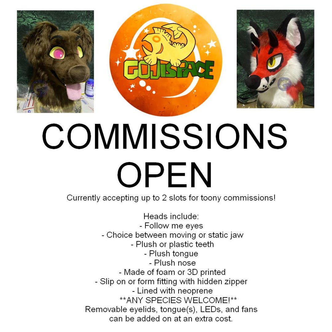 Toony Style Fursuit Head Commission (OPEN! READ DESC.) - Etsy