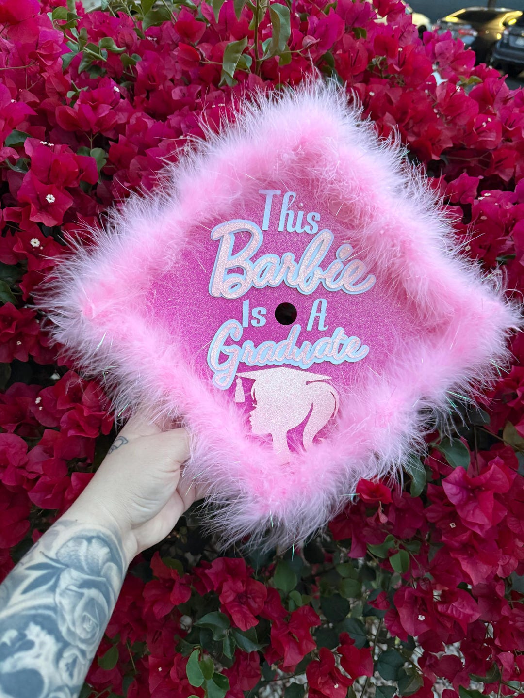 Pink Doll Custom Graduation Cap 2025 Topper - Etsy