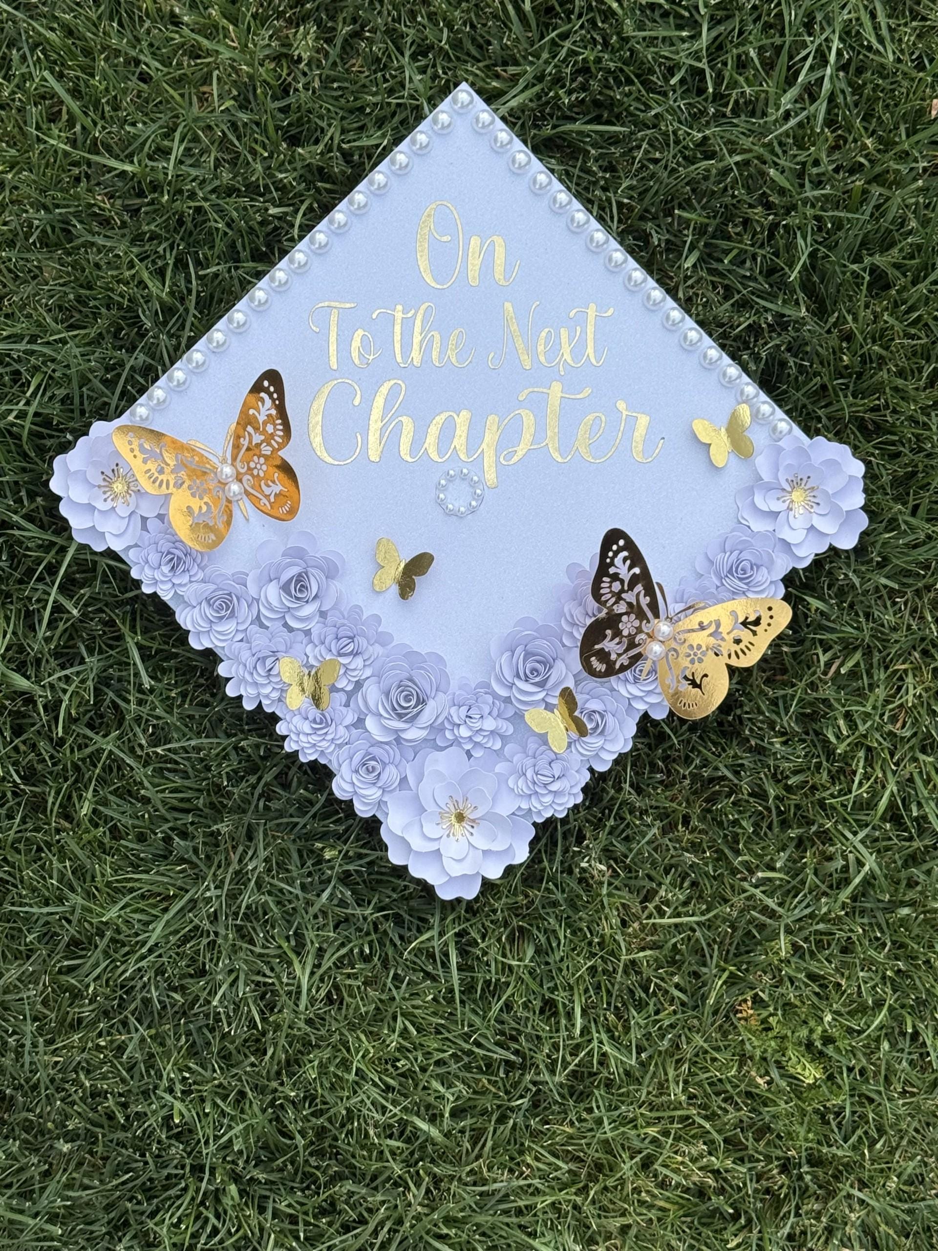 Custom Graduation Cap Topper 2026 on to the Next Chapter - Etsy