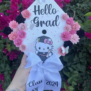 Pink Custom Graduation Cap Topper