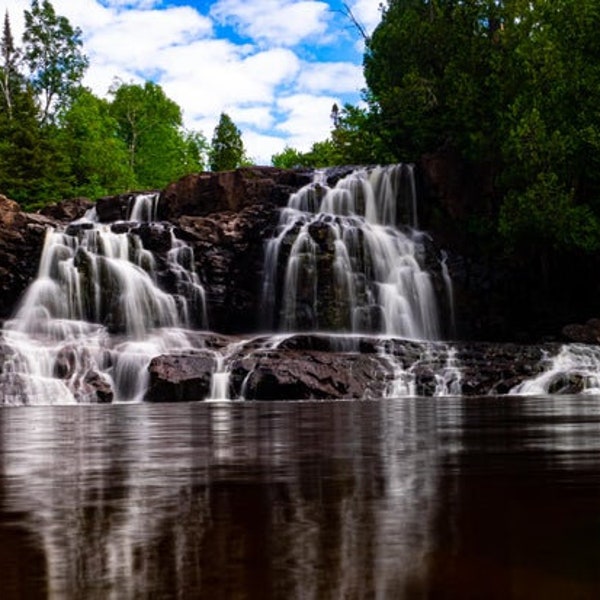 The Falls; Gooseberry Falls State Park, Minnesota; Original, Fine Art, Matted Photography Print; Waterfall, Nature, Lower Falls