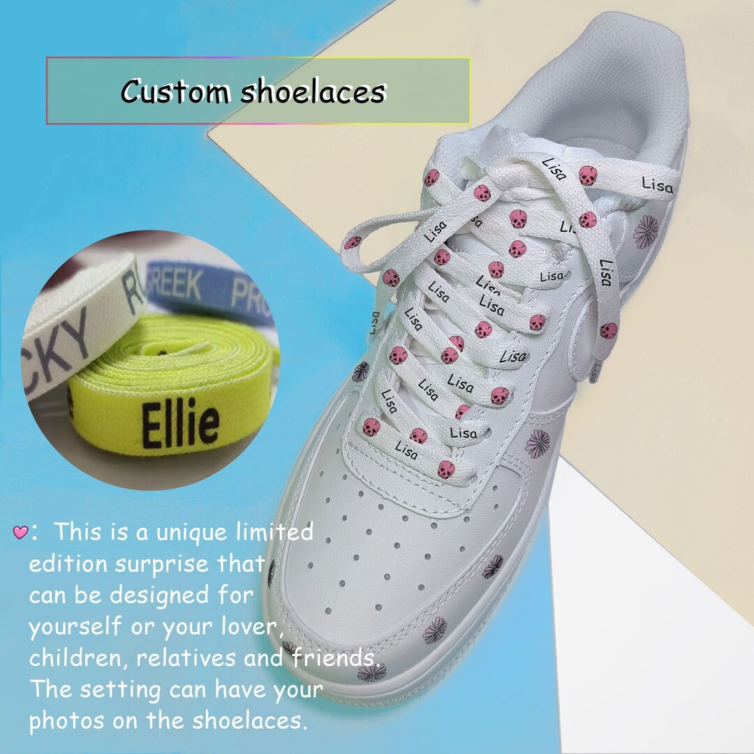 The Choice of Cute Gifts Personalized Shoelaces Cotton Etsy