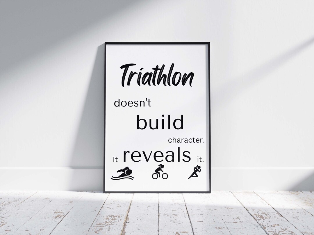 Reveal Your Character Motivational Sport Poster, Women's Inspiring Wall