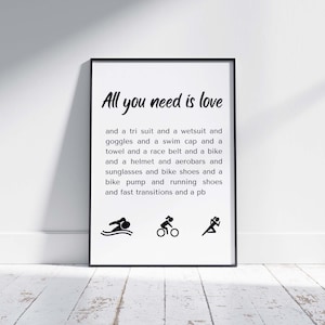 Vrouw, Triatlon, Triatleet Geschenken, Zwemfiets Lopen, Triatleet Verjaardagscadeau, Afdrukbare Kunst aan de Muur, Vrouwelijke Atleet, Motivatie, Triatleet