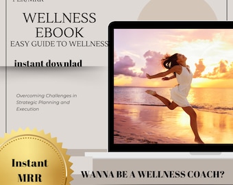 Wellness Ebook Template -PLR | Mental Health Coach | Self-help | Self-care eBooks | Wellness Journal | Ebook Template | Instant Download