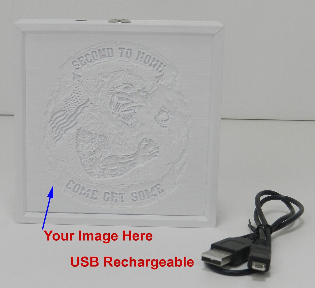 Personalized Photo Light Box USB Rechargeable Lithophane Perfect Gift