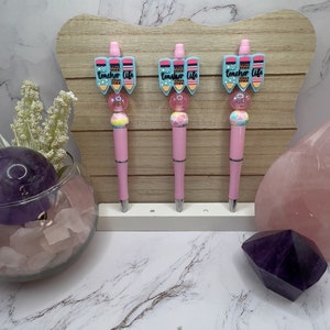 Beaded Pen Teacher Life Silicone Focal