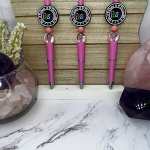 Beaded Pen Silicone Beads Pray On It