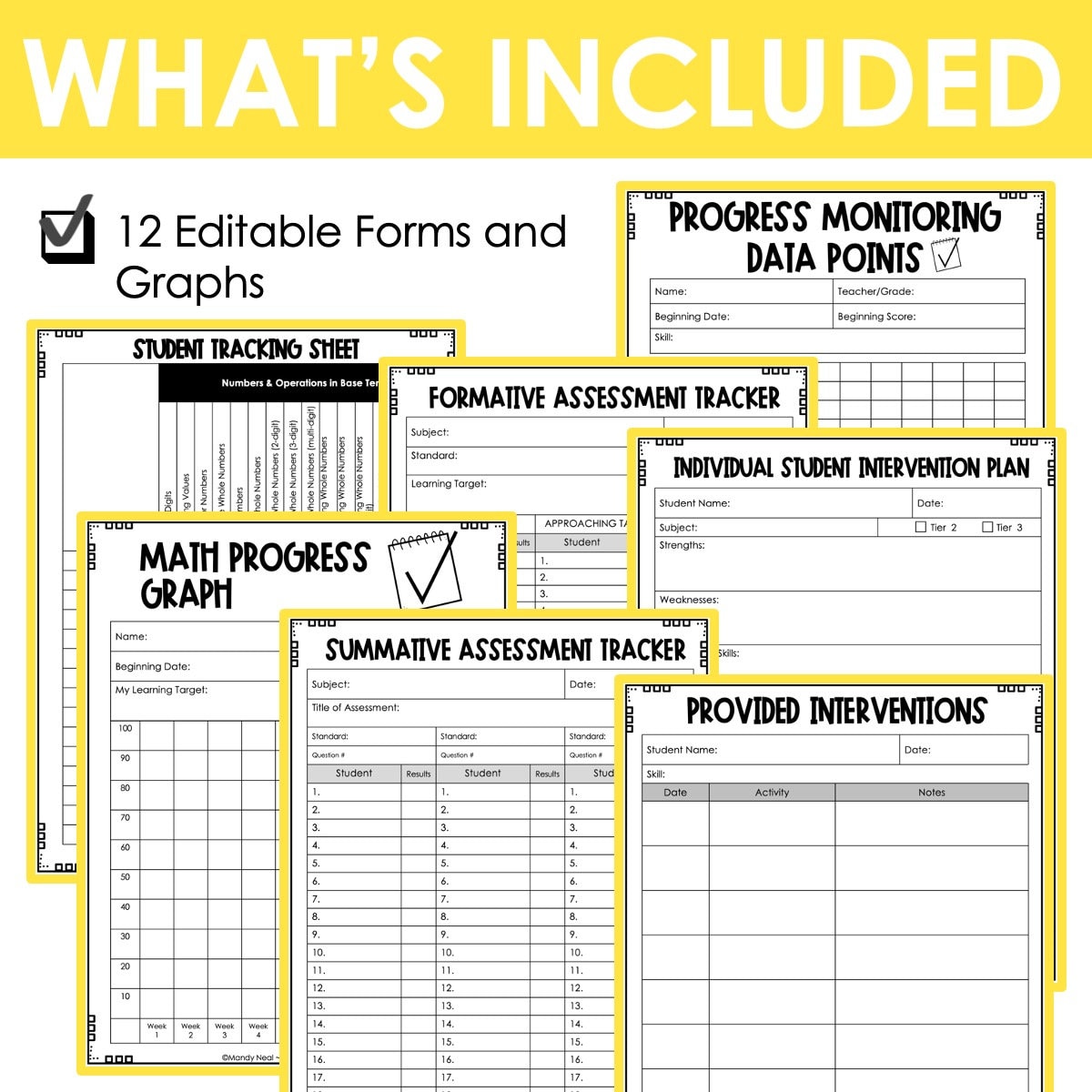 4th Grade Math Intervention Activities and Assessments Worksheets - Etsy