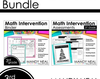 3rd Grade Math Intervention Activities and Assessments Worksheets