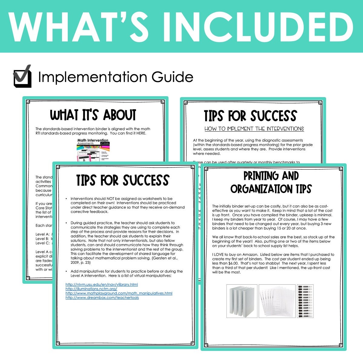 4th Grade Math Intervention Activities and Assessments Worksheets - Etsy