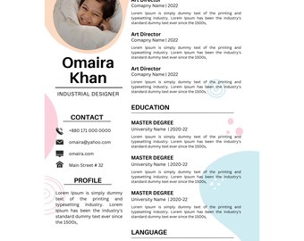 Editable Canva resume | Professional Resume Template with photo | Resume Template| Customize digital canva resume|Professional CV Template