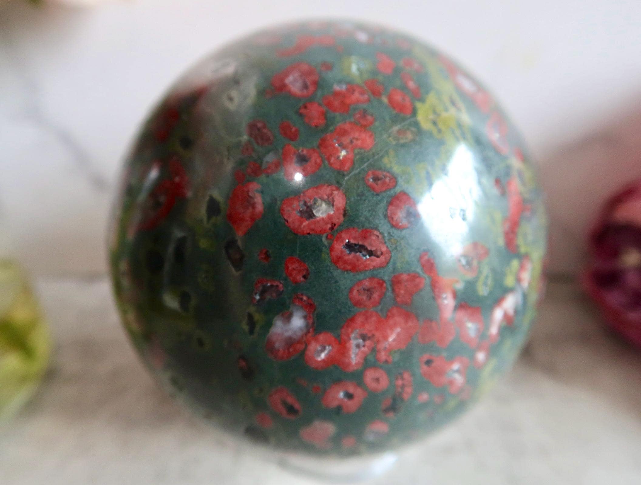 Plum Blossom Jasper - Etsy