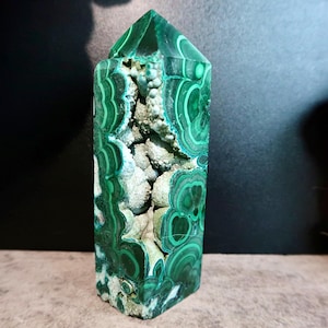 EXQUISITE Large Botryoidal Chrysocolla Malachite Tower | Blue Green Crystal for Healing, Chakra Energy, Mineral Decor | Love & Tranquillity