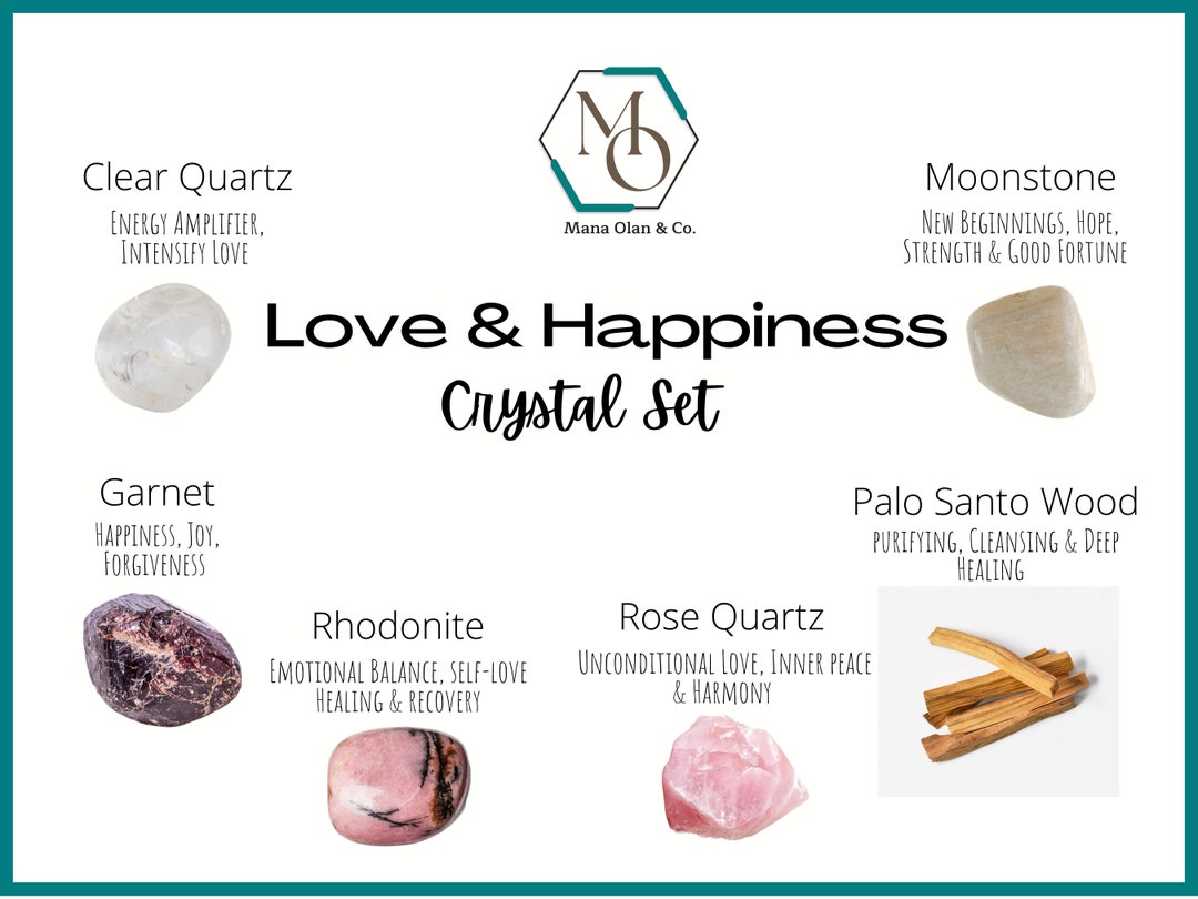 Loving Rocks Crystal Set for Love and Happiness | LARGE Tumbled Stones | Crystal Kit ...
