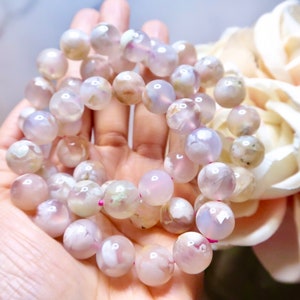 Sakura Agate Bracelet - Etsy