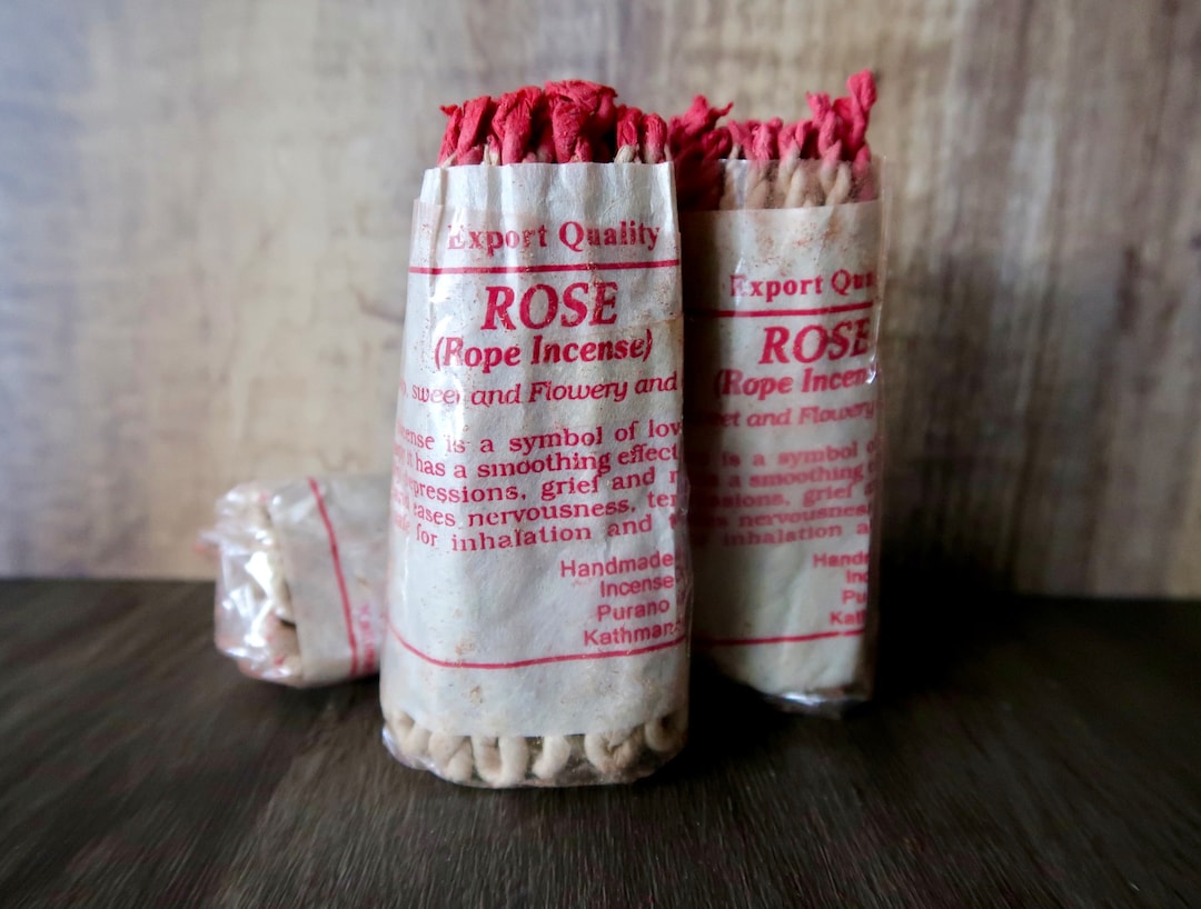 Nepali Rope Incense Rose Rope Incense Natural Incense Meditation and