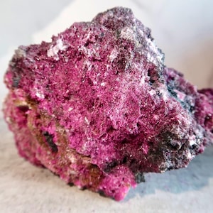 RARE Large 1.8 lb. Sparkly Large Red Corundum Ruby Specimen Cluster with Muscovite and Biotite Inclusions | UV Reactive Ruby from Burma |