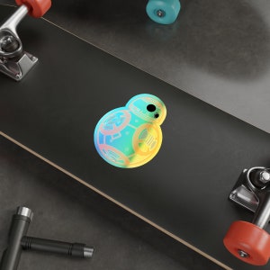 BB8 Star Wars Holographic Sticker | Die-Cut Vinyl