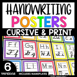 Schreibschrift Poster | Alphabet Poster | Schreibschrift | Schreibschrift Poster
