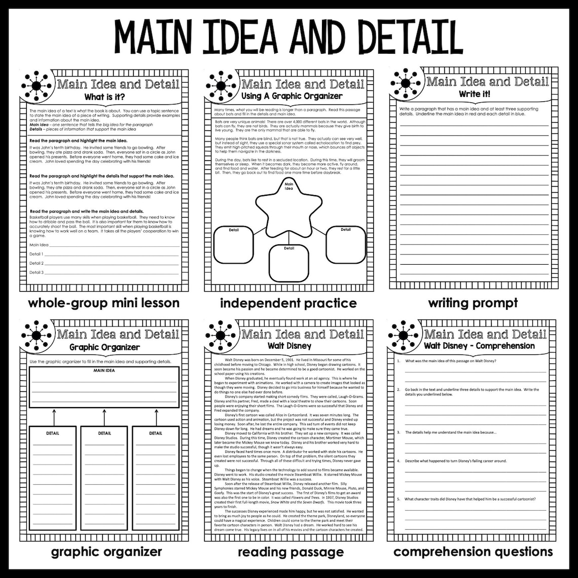 Reading Comprehension | Homeschool Worksheets Printables | Reading