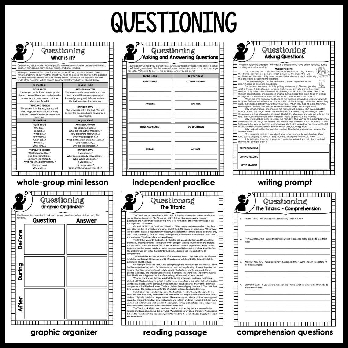 Reading Comprehension | Homeschool Worksheets Printables | Reading