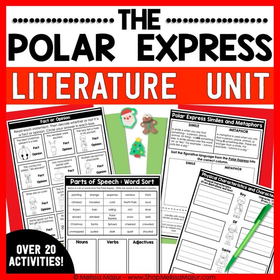 Polar Express Literature Unit | Christmas Reading Activities | Homeschool Lessons