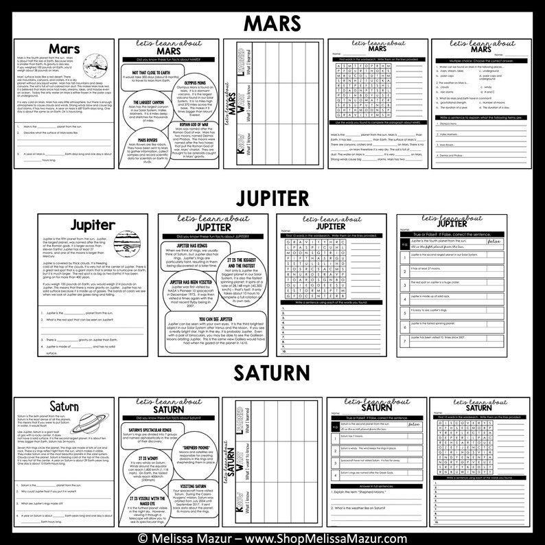Astronomy Space Science Unit | Science Reading Passages, Task Cards ...