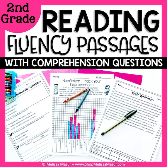2nd Grade Reading Fluency Passages | Reading Comprehension Questions | Homeschool Worksheets Printables
