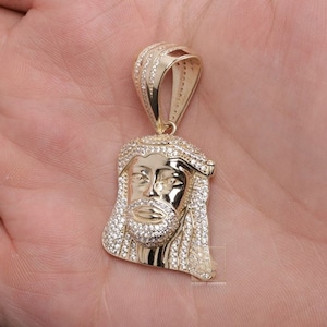 JESUS Customized Iced Out Pendant, Jesus Face Pendant, Personalized Jesus Pendant, HipHop Accessories, VVS Moissanites Jesus Pendant, Gift