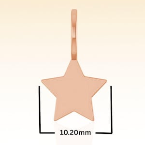 14K Gold Small Star Pendant, Celestial Star Charm, Minimalist Small Star Charm, Dainty Gold Star Pendant, Handmade Jewelry Mother&#39;s day gift
