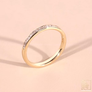 Princess cut Channel set Diamond Eternity Band, Unique Eternity diamond Wedding Ring, Dainty gold Band, Womens Wedding Band
Eternity Ring,anniversary band,channel set band,channel set princess,channel set ring,half eternity band,princess cut diamond,rose gold band,solid gold band,stackable band,wedding band,wedding band for her,yellow gold band
14k gold diamond,18k gold ring,channel set diamond,channel set princess,diamond eternity,diamond wedding ring,eternity band,gift for her,platinum diamond