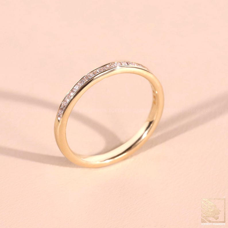 Princess cut Channel set Diamond Eternity Band, Unique Eternity diamond Wedding Ring, Dainty gold Band, Womens Wedding Band
Eternity Ring,anniversary band,channel set band,channel set princess,channel set ring,half eternity band,princess cut diamond,rose gold band,solid gold band,stackable band,wedding band,wedding band for her,yellow gold band
14k gold diamond,18k gold ring,channel set diamond,channel set princess,diamond eternity,diamond wedding ring,eternity band,gift for her,platinum diamond
