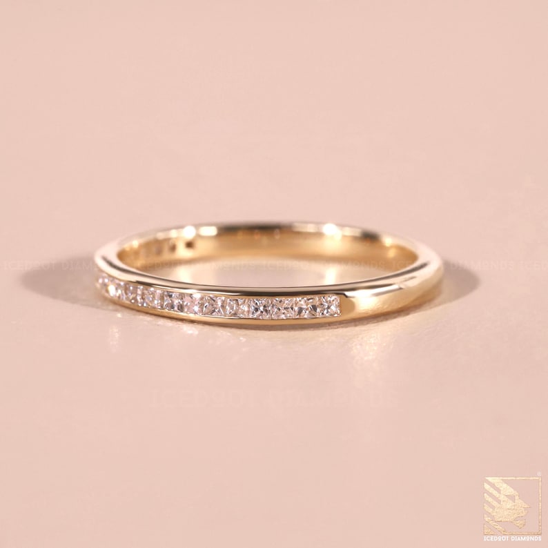 Half Eternity Stackable Anniversary Gift For Her
Channel set wedding band ring 2mm Channel Set Band White Gold Princess Cut Channel Set Half Eternity Band Stacking Band Mother's Day Gift
0.9 TW Princess Lab Grown Diamond Wedding Band, 14K Gold Half Eternity Band, Channel Set Matching Stackable Band, Anniversary Gift For Her
Princess Cut Diamond Half Eternity Ring 1.8mm 18k 14k natural Wedding Band Channel Setting. Yellow Rose White Gold Platinum certified IGI certified Princess Cut Ring Gift her