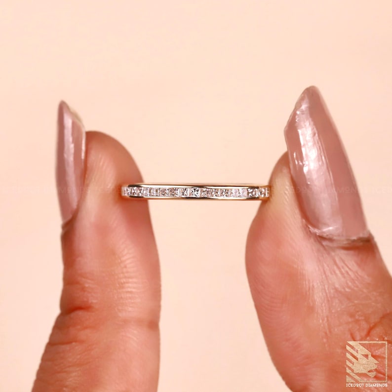 Princess band,Princess bezel ring,Princess moissanite,Princess ring,channel set ring,engagement ring,eternity ring,gift for her,modern band,moissanite band,promise band,stacking ring,wedding band
Thin Moissanite Band
3.5 Mm Band
Princess Eternity Band
2mm Pave
White Gold Eternity Ring
1.5mm Eternity Ring  
Champagne Band 
Half Eternity Bands
Eternity Bands
Princess Cut Eternity Band
White Gold Diamond Band
Polamai
Channel Set Wedding Band 
Princess Cut Wedding Ring 
Eternity Band Genuine Diamond
