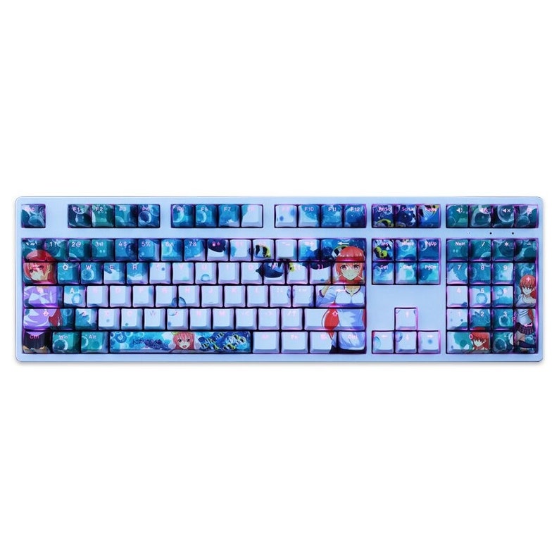 OMO cartoon anime beautiful young girl OEM profile Dye Sub Keycap for   KPrepublic