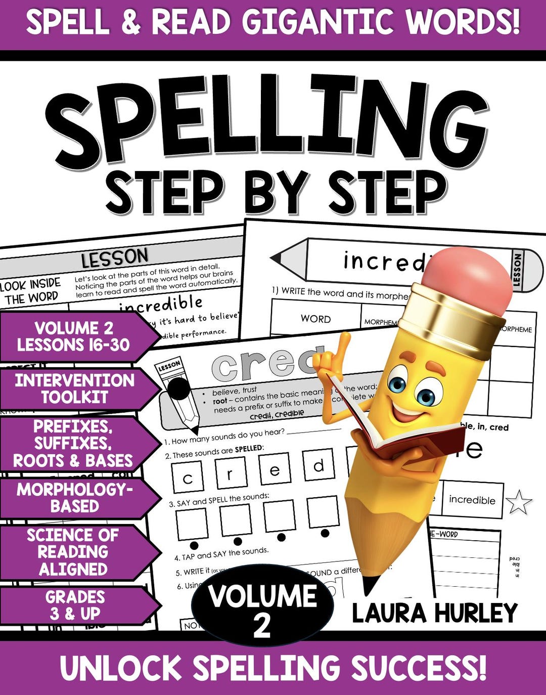 Spelling Step by Step: Spell & Decode Big Words W Prefixes, Suffixes ...