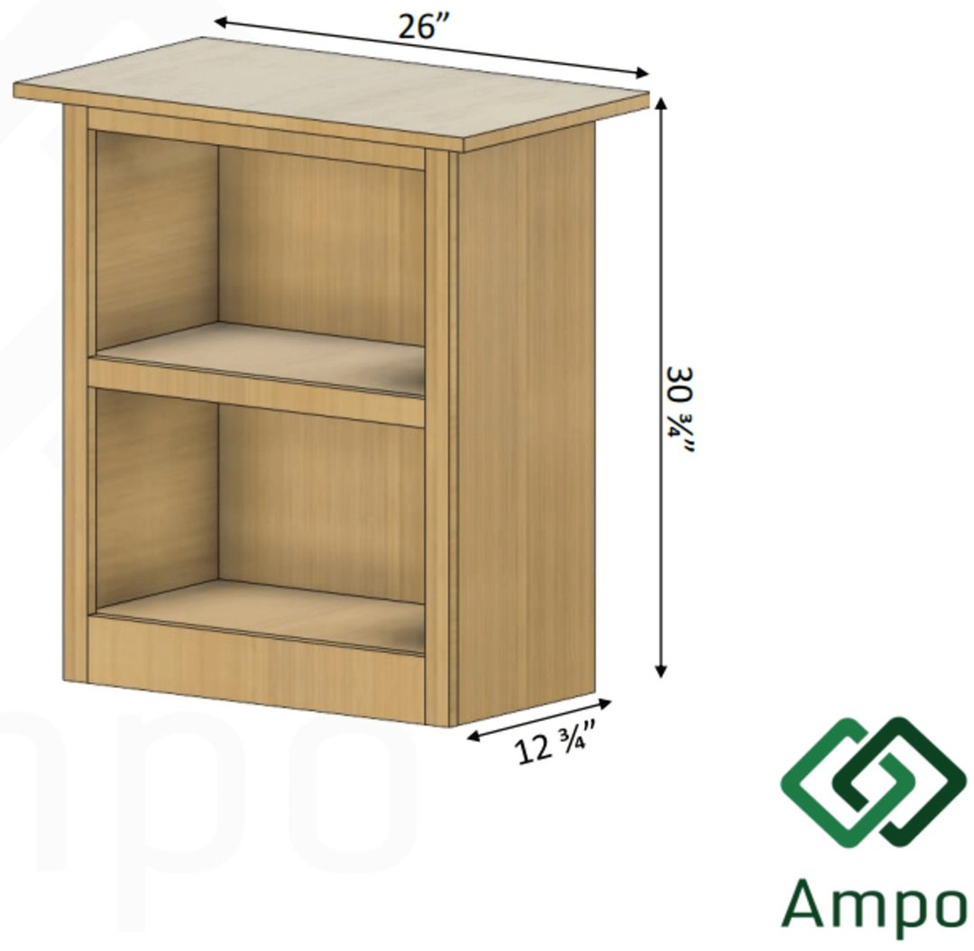 Simple Book Shelf Plans Etsy