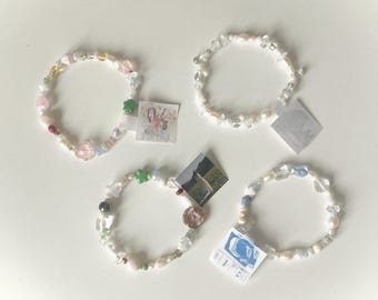 album beaded bracelets !! laufey, beabadoobee, wave to earth beatopia everything i know about love vinyl summer flows flaws and all coquette