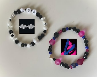 tv girl arctic monkeys beaded bracelets ! who really cares 505 album song bracelets , matching jewelry handmade