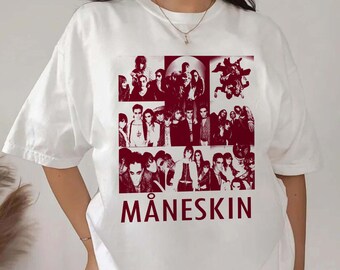 T-shirt Maneskin, chemise Maneskin, T-shirt du groupe de rock Måneskin, fans de Måneskin, tournée Måneskin 2023, t-shirt graphique Maneskin