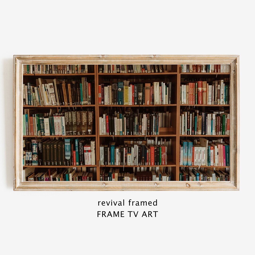 Frame TV Vintage Books, TV Art Library, Still Life Photography, Frame