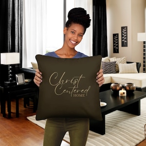 Christ Centered Home Pillow #2 | Christ Centered Gifts | Christian Gifts | Christian Decoration | Christian Décor | Christian Quotes